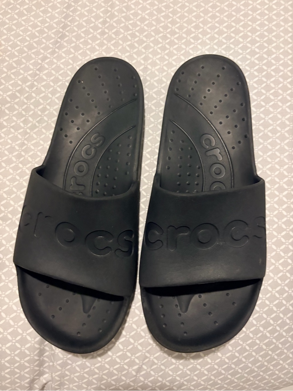 CROCS  Black Slide Sandals